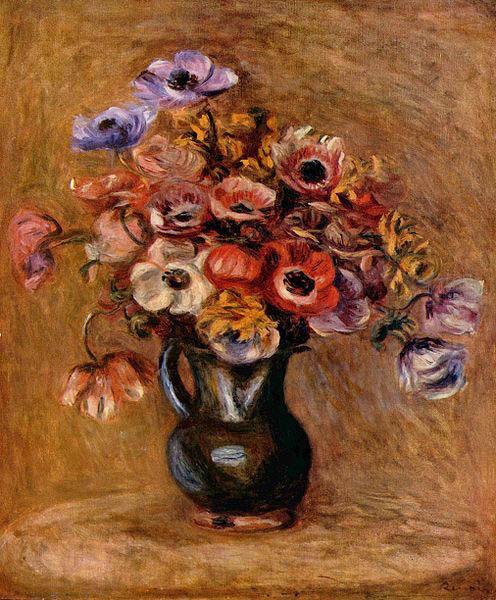 Pierre-Auguste Renoir Stilleben mit Anemonen Germany oil painting art